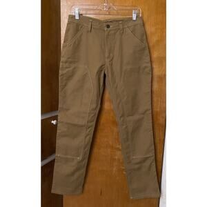 Patagonia Ws Slim All Seasons Hemp Pants Work Double Knee Coriander Brown Size 8